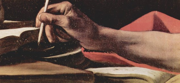 Caravaggio-San Jerónimo escribiendo